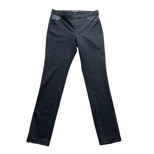 DKNY Pull On Straight Leg Black Pants Leggings